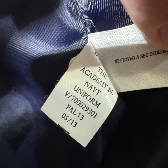 GAP Academy Blazer - Navy Uniform Blue - Wool Tweed like - Size 2 - Picture 3 of 6